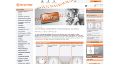 Desktop Screenshot of flordeprata.com.br